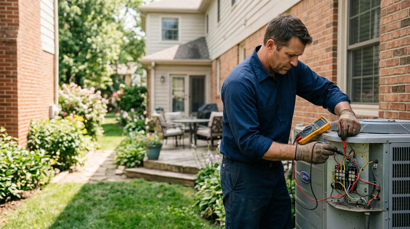 HVAC technician working near Walnut Cove, NC